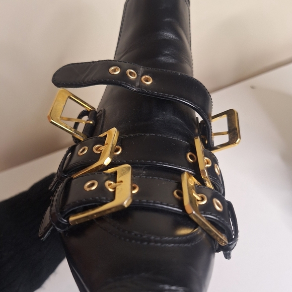 Laurence Dacade Paris Buckle Low Ankle Slip On Chelsea Style Boot EU 36 US 6 - Picture 9 of 11